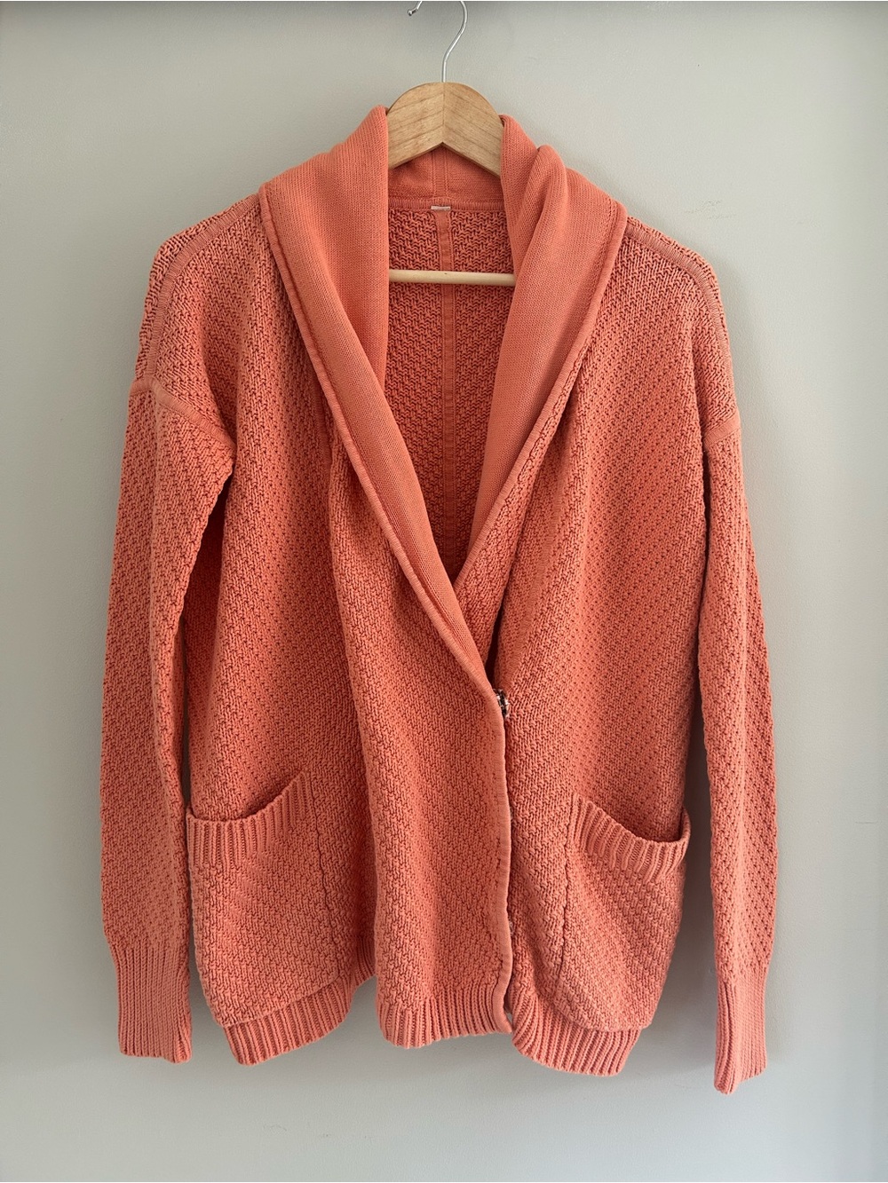 Lululemon Post Practice Oversized Cardigan Knit Sweater Rare Medium